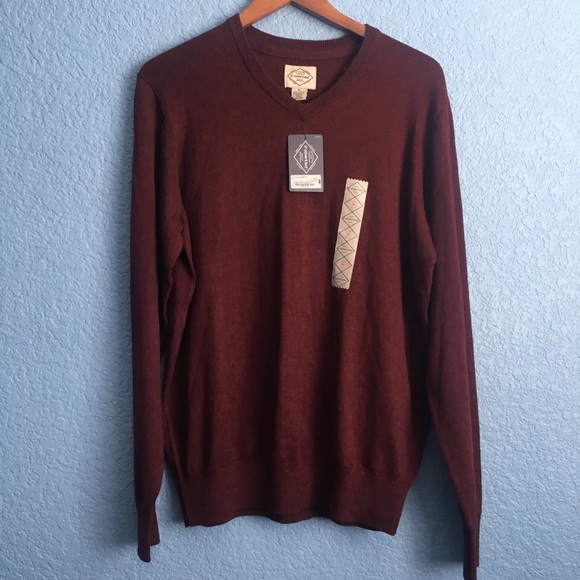 st john's bay v neck sweater mens